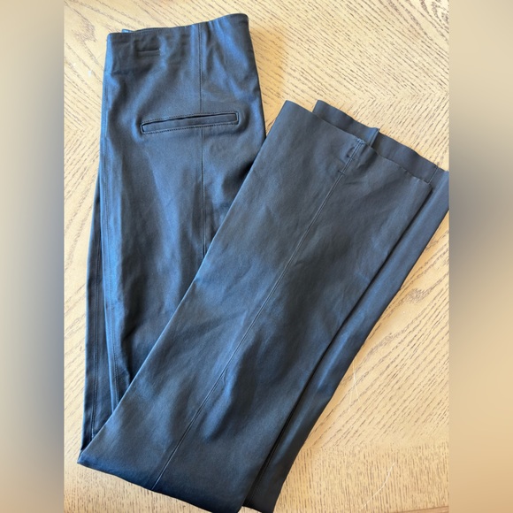 Rag & Bone Genuine Stretchy Leather Bootcut Pants, Sz USA 12, new - Picture 6 of 9